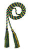 Picture of Graduation Honor Cord - Purple/Kelly/Gold - Every School Color Available - Made in USA - by Tassel Depot