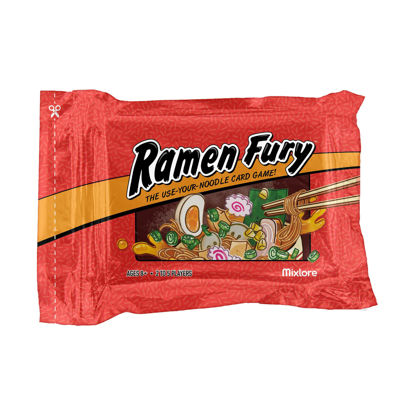 Picture of Mixlore Ramen Fury Card Game | Take-Out Themed Strategy Game | Fun Family Game for Adults and Kids | Ages 8+ | 2-5 Players | Average Playtime 30 Minutes | Made