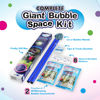 Picture of WOWMAZING Giant Bubble Kit: Space - Incl. Wand, 2 Big Bubble Concentrate Pouches and 8 Glow-in-The-Dark Stickers | Outdoor Toy for Kids, Girls | Bubbles Made in The USA - Space Kit