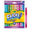 Picture of Crayola Washable Markers with Retractable Tips, Clicks, School Supplies, 10 Count, Gifts for Kids