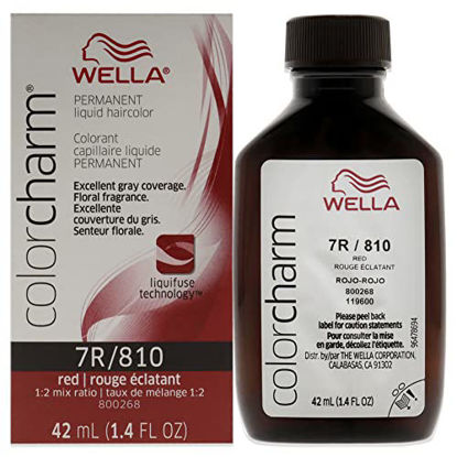 Picture of WELLA Color Charm Permanent Liquid Hair Color for Gray Coverage, 7R Red