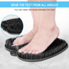 Picture of BESKAR Larger Shower Foot Scrubber Mat with Non-Slip Suction Cups- Cleans, Smooths, Exfoliates & Massages your Feet Without Bending, Improve Foot Circulation & Soothes Tired Feet- Black