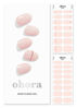 Picture of ohora Semi Cured Gel Nail Strips (N Basic Nails no.11) - Works with Any Nail Lamps, Salon-Quality, Long Lasting, Easy to Apply & Remove - Includes 2 Prep Pads, Nail File & Wooden Stick