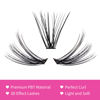 Picture of Individual Lashes Large Tray Cluster Lashes 30D+40D DIY Eyelash Extension D Curl 0.07 Natural Individual Lash Extensions Mixed Tray False Eyelashes at Home (30D+40D-0.07D, 8-16mm)