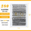 Picture of Lash Clusters 30D+40D-C-12-18MIX B&Q LASH Individual Lashes 280 Clusters False Eyelash 9-16MIX Lash Clusters Extensions Individual Lashes Cluster DIY Eyelash Extensions at Home (30D+40D,C-12-18MIX)