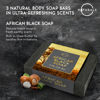 Picture of Bar Soap for Men - 3-Pcs Mens Soap Bar - Father's Day Gifts - Natural Soap - Mens Bar Soap - Men Soap - Natural Soap for Men - Organic Men's Exfoliating Soap Bars - African Black,Cedarwood,Mint