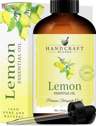 Picture of Handcraft Lemon Essential Oil - 100% Pure and Natural - Premium Therapeutic Grade with Premium Glass Dropper - Huge 4 fl. Oz