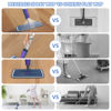 Picture of MEXERRIS Spray Mops Wet Dry Mops for Floor Cleaning Microfiber Hardwood Floor Cleaning Mop with Spray Dust Mops with 2 Refillable Bottle 4 Mop Pads Flat Mops for Laminate Wood Ceramic Floor Cleaning