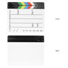 Picture of Professional Movie Directors Clapboard, Photography Studio Video TV Acrylic Clapper Board Dry Erase Film Slate Cut Action Scene Clapper with Color Sticks 9.6x11.7 inch/25x30cm, White