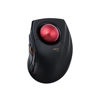 Picture of ELECOM DEFT PRO Trackball Mouse, Wired, Wireless, Bluetooth 3 Types Connection, Ergonomic Design, 8-Button Function, Red Ball, Windows11, MacOS (M-DPT1MRXBK)