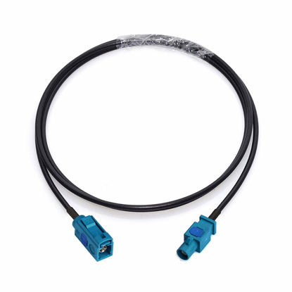 Picture of Bingfu Fakra Z Female to Male Vehicle Antenna Extension Cable 1m 3 feet for Car Stereo Android Head Unit GPS Navigation FM AM Radio Sirius XM Satellite Radio 4G LTE TEL Telematics Bluetooth Module