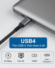 Picture of Thunderbolt 4 Cable 6Ft/1.8M, 40Gbps USB C Cable,USB C Monitor Cable for Single 8K/Dual 4K, 100W USB C Charging Cable Compatible with Thunderbolt 3/4 for Laptop,Macbook,Docking Station.etc