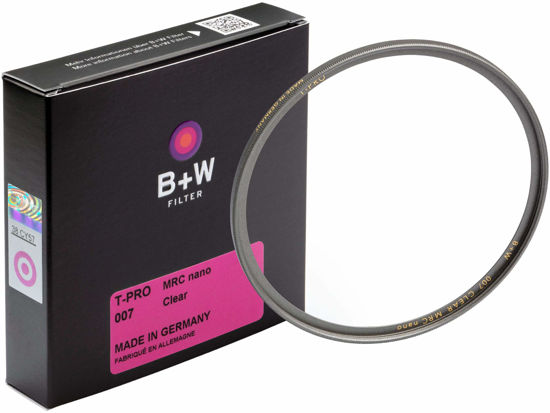 Picture of B + W Clear Protection Filter for Camera Lens - Ultra Slim Titan Mount (T-PRO), 007, HTC, 16 Layers Multi-Resistant and Nano Coating, Photography Filter, 67 mm