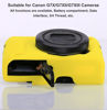 Picture of Yisau G7X Mark II Case III Camera Silicone Ultra-Thin Lightweight Rubber Soft Bag Cover for Canon PowerShot + Microfiber Cloth (Yellow)