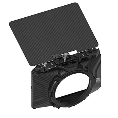 Picture of Fotga Mini Lightweight 4x4 4x5.65 Clip-on Lens Matte Box for DSLR Mirrorless Camera A7 A7R A7S II III IV Z6 Z7 II RP R3 R5C GH5 GH6 BMPCC 4K 6K,Compatible 52mm/55mm/58mm/62mm/67mm/72mm/77mm/82mm Lens