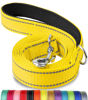 Picture of Joytale Double-Sided Reflective Dog Leash, 6 FT/5 FT/4 FT, Padded Handle Nylon Dogs Leashes for Medium & Large Dogs Walking, Yellow, 5FT