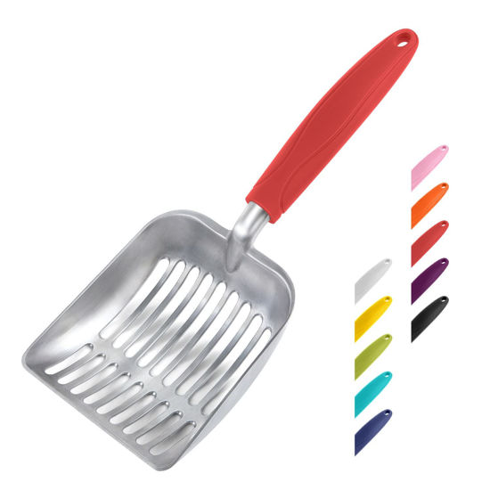 Heavy duty store cat litter scoop