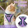 Picture of rabbitgoo Cat Harness and Leash for Walking, Escape Proof Soft Adjustable Vest Harnesses for Cats, Easy Control Breathable Reflective Strips Jacket, Light Purple, M