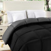 Picture of Utopia Bedding Comforter Duvet Insert - Quilted Comforter with Corner Tabs - Box Stitched Down Alternative Comforter (Black/Grey, King)