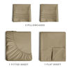 Picture of Full Size Sheet Set - Breathable & Cooling Sheets - Hotel Luxury Bed Sheets - Extra Soft - Deep Pockets - Easy Fit - 4 Piece Set - Wrinkle Free - Comfy - Khaki Bed Sheets - Fulls Sheets - 4PC