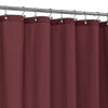 Picture of ALYVIA SPRING Burgundy Red Fabric Shower Curtain Liner Waterproof - Soft Hotel Quality Cloth Shower Liner with 3 Magnets, Light-Weight & Machine Washable - Standard Size 72x72, Burgundy