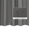 Picture of ALYVIA SPRING Extra Long Fabric Shower Curtain Liner Waterproof - 72" x 84", Soft & Lightweight XL Shower Curtain with 3 Magnets, Machine Washable - 72x84, Dark Gray