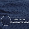 Picture of Homaxy 100% Cotton Waffle Weave Kitchen Dish Cloths, Ultra Soft Absorbent Quick Drying Dish Towels, 12 x 12 Inches, 12-Pack, Navy Blue