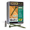 Picture of Deck Plus 48401 Wood Screws #10 x 2-1/2", Green, 1lb Box