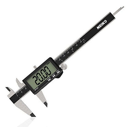 Picture of NEIKO 01401A 6-Inch Electronic Digital Caliper, Stainless Steel, Extra Large LCD Screen, Measurement Conversions for Inches, Millimeters, and Fractions