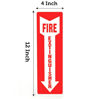 Picture of Fire Extinguisher Signs, Safety Sign Sticker - 8 Pack - 4" X 12" - 5 Mil Vinyl - Bright Red and White Colors - Durable Self Adhesive, Weatherproof and UV Protected - Ideal for Home, Office or Boat