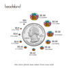 Picture of beadsland Flat Back Crystal Rhinestones Round Gems, Green Volcano (2.7-2.8mm) SS10/1440pcs