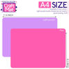 Picture of Silicone Mats for Crafts, LEOBRO 2 Pack Silicone Mat for Jewelry Resin Casting Molds, 11.69" x 8.26" Silicone Mats for Epoxy Resin, Resin Molds, DIY Art Crafts, Hot Pink & Light Purple