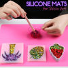 Picture of Silicone Mats for Crafts, LEOBRO 2 Pack Silicone Mat for Jewelry Resin Casting Molds, 11.69" x 8.26" Silicone Mats for Epoxy Resin, Resin Molds, DIY Art Crafts, Hot Pink & Light Purple