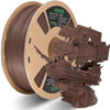 Picture of OVV3D Wood PLA Filament 1.75mm, Black Walnut Wood 3D Printer Filament, Wood Filament Add More Than 30% Real Wood Fiber, Matte and Frosted 3D Filament, 1.75 PLA Filament Wood 3D Printing Filament, 1kg