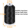 Picture of New brothread - Single Huge Spool 5000M Each Polyester Embroidery Machine Thread 40WT for Commercial and Domestic Machines - Black