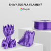 Picture of AMOLEN Silk PLA 3D Printer Filament, Shiny Silk Purple PLA Filament 1.75mm, 3D Printing PLA Filament for Most FDM 3D Printer, 1kg Spool(2.2lbs)