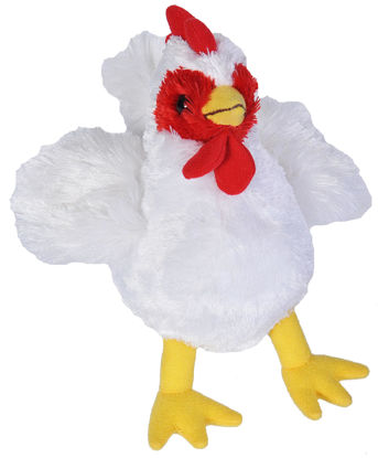 Picture of Wild Republic Chicken Plush, Stuffed Animal, Plush Toy, Gifts for Kids, Hug’Ems 7"