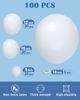 Picture of Styirl White Party Latex Balloons - 100 pcs 5/10/12/18 inch Party Latex Ballons As Birthday Balloons/Merry Chritmas Balloons/Graduation/Balloons for Birthday/Baby Shower/Wedding/Party decorations