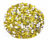 Picture of Jollin Glue Fix Flatback Rhinestones Glass Diamantes Gems for Nail Art Crafts Decorations Clothes Shoes(SS34 288pcs, Citrine)