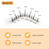 Picture of 14 Pairs Lash Clusters 364 PCS DIY Eyelash Extension D Curl Cluster Lashes Individual Lashes Cluster Lashes Wisps Reusable Eyelash Segments Professional Makeup for Self-application (Devil 01-D)