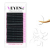 Picture of VEYES INC Eyelash Extension Supplies Classic Volume Lash Extensions Mixed Tray 0.07 CC Curl 15-20mm, Premium Mink Silk Individual Lashes Soft Matte Black Salon Use.