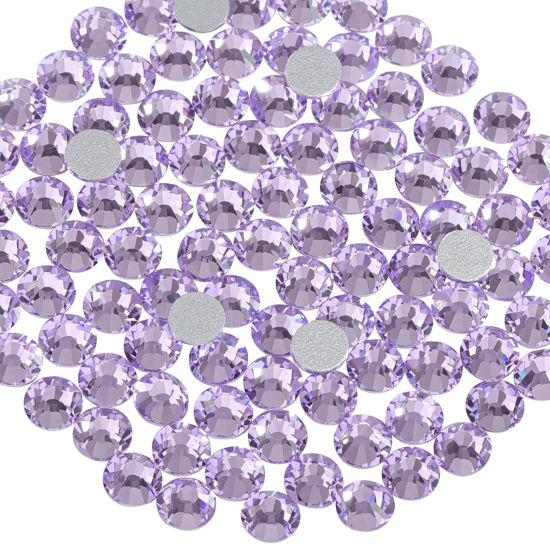 GetUSCart- Beadsland 1440pcs Flat Back Crystal Rhinestones Round Gems for  Nail Art and Craft Glue Fix, Violet,SS8,2.3-2.5mm