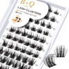 Picture of Lash Clusters B59 D Curl 8-16MIX DIY Lash Extensions 72 Clusters Lashes D Curl B&Q LASH Wispy Volume Lashes Eyelash Clusters Extensions Individual Lashes Cluster DIY at Home (B59,D-8-16MIX)