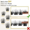 Picture of Lash Clusters B59 D Curl 8-16MIX DIY Lash Extensions 72 Clusters Lashes D Curl B&Q LASH Wispy Volume Lashes Eyelash Clusters Extensions Individual Lashes Cluster DIY at Home (B59,D-8-16MIX)