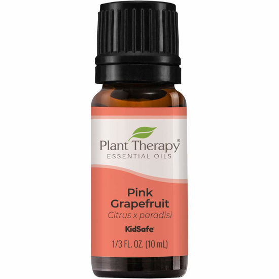 Picture of Plant Therapy Pink Grapefruit Essential Oil 10 mL (1/3 oz) 100% Pure, Undiluted, Natural Aromatherapy, Therapeutic Grade