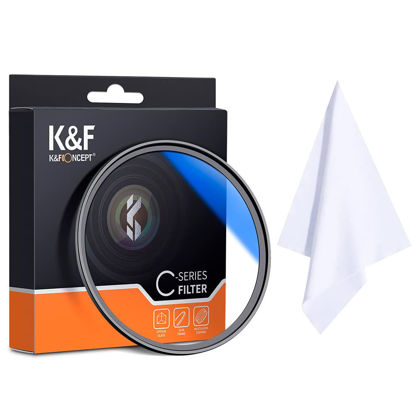 Picture of K&F Concept 55mm MC UV Filter, Super Slim/High Transmittance/Anti-Reflective, for Camera Lens + Cleaning Cloth