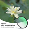 Picture of NEEWER 77mm Black Diffusion 1/8 Filter Mist Dreamy Cinematic Effect Filter Ultra Slim Water Repellent Scratch Resistant HD Optical Glass, 30 Layers Nano Coatings for Video/Vlog/Portrait Photography