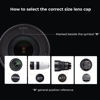 Picture of K&F Concept 52mm Lens Cap, 9-in-1 Center Pinch Lens Cover + Anti-Loss Keeper Leash + Microfiber Cleaning Cloth Kits Compatible with Nikon, Canon, Sony, Fujifilm Camera Lenses