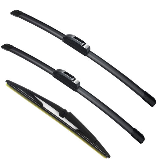 Picture of 3 Wipers Factory Replacement For Jeep Grand Cherokee 2005-2010 Original Equipment Windshield Wiper Blades 21"+21"+14" (Set of 3) Fit J Hook