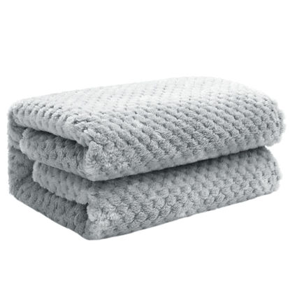 Exclusivo Mezcla Large Flannel Fleece Throw Blanket, Jacquard